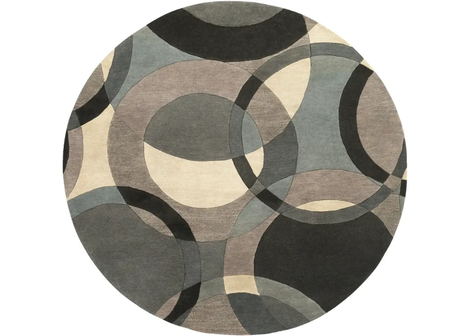 Forum FM-7210 4' Round Gray Rug