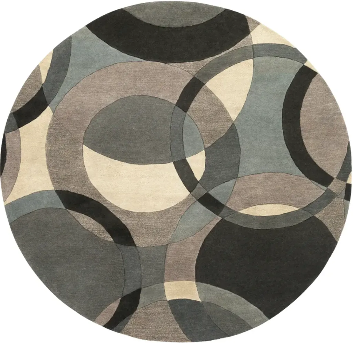 Forum FM-7210 4' Round Gray Rug