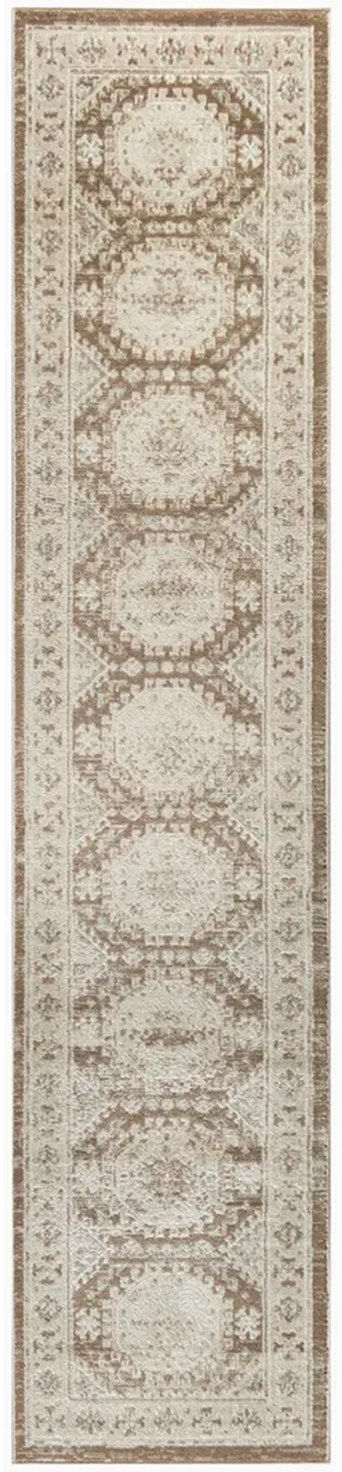 Serenity Home SRH01 Ivory/Mocha 2'2" x 7'6" Rug