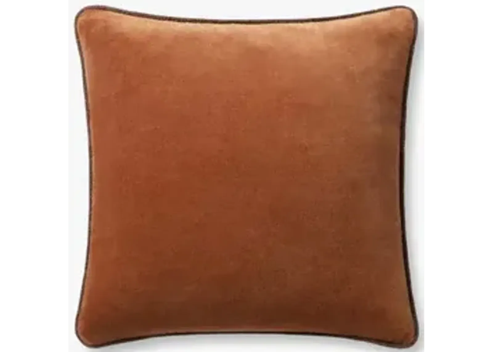 Liza PCJ0020 Rust 18''x18'' Down Pillow by Chris Loves Julia x Loloi