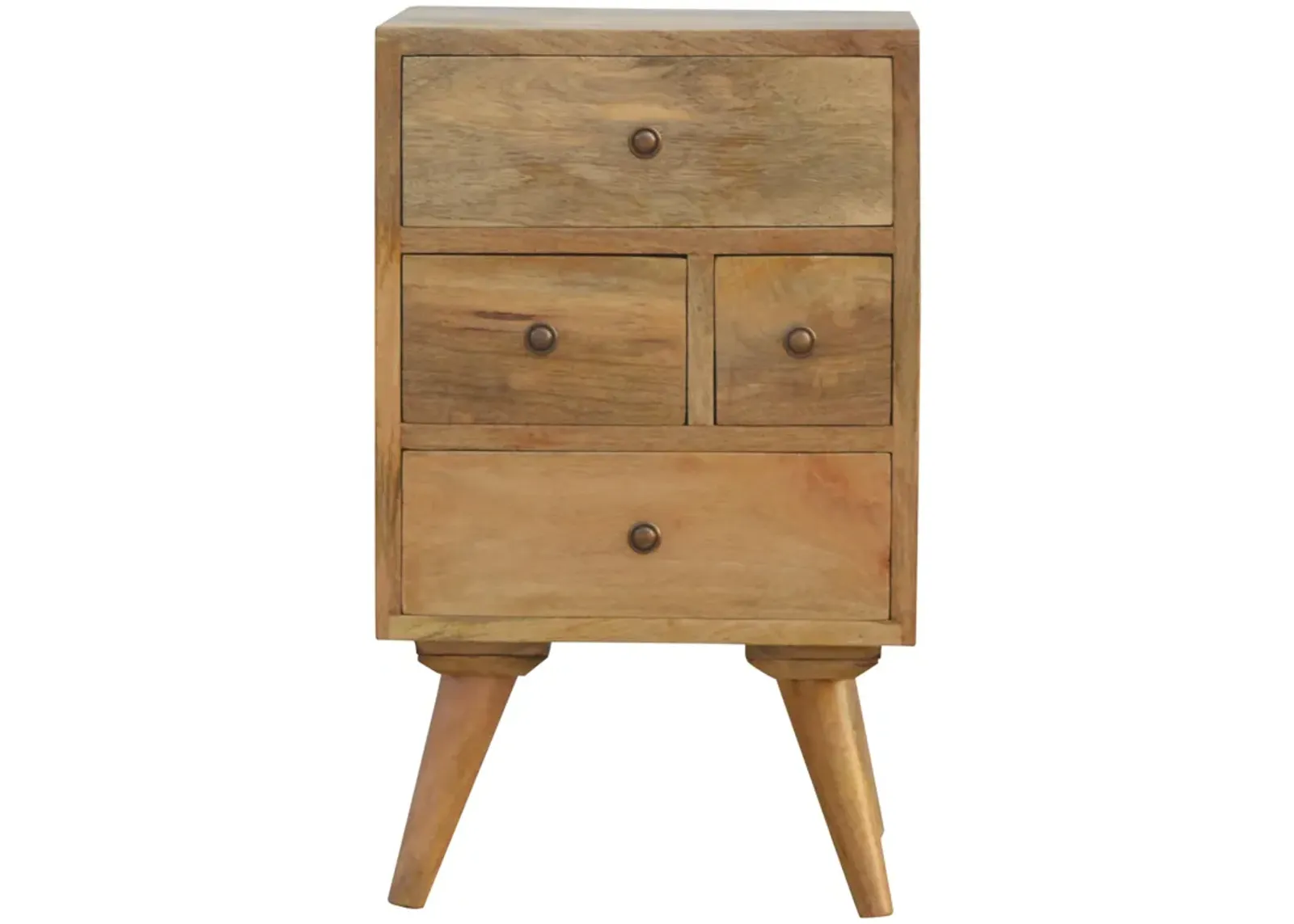 Solid Wood Nordic Style 4 Drawer Multi Nightstand