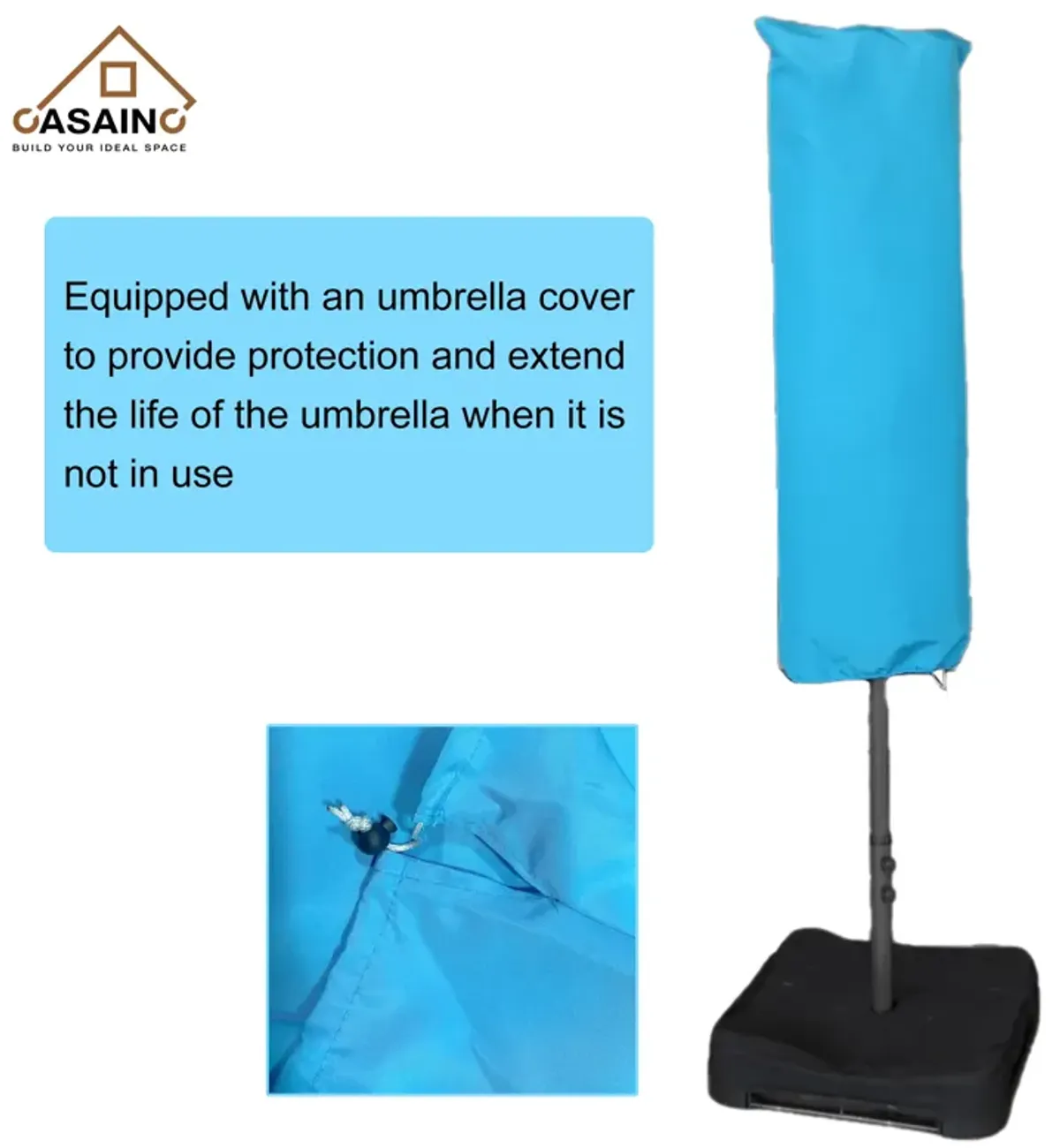 15ft Patio Maket Umbrella with base