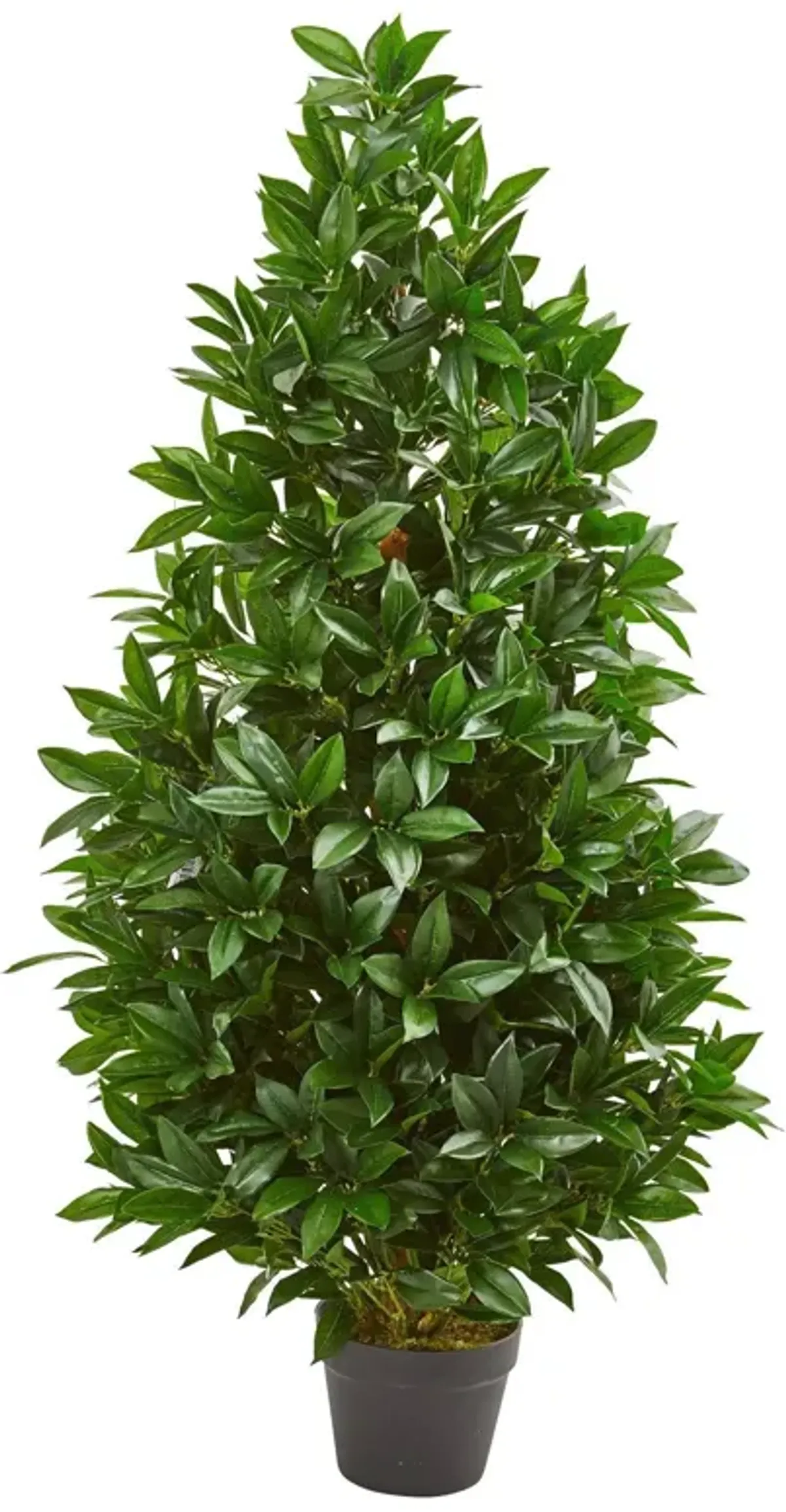 Nearly Natural 4-ft Bay Leaf Artificial Topiary Tree UV (Indoor/Outdoor)