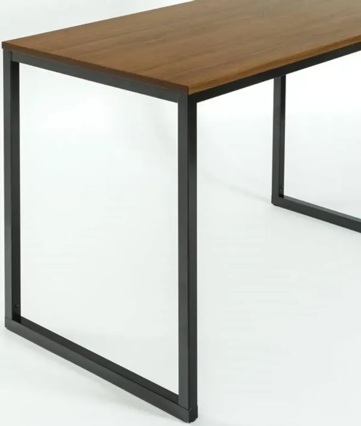 Hivvago Modern Home Office Desk with Metal Frame and Wood Table Top