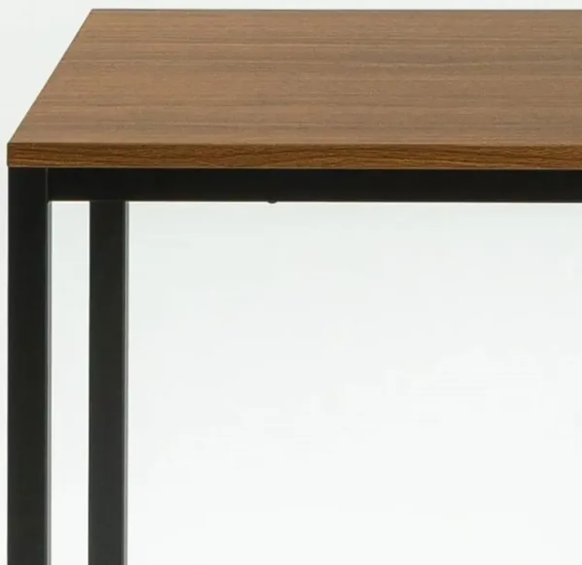 Hivvago Modern Home Office Desk with Metal Frame and Wood Table Top