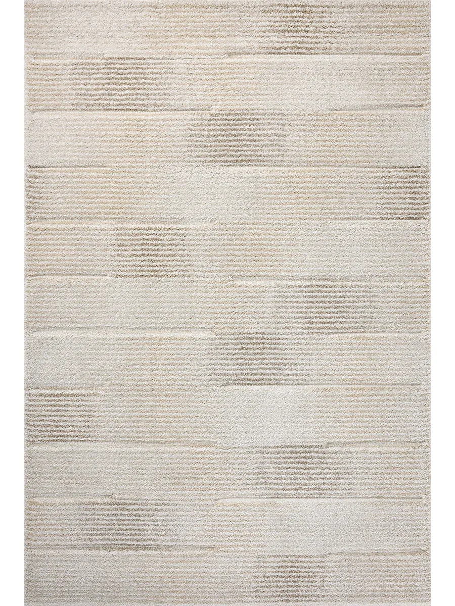 Silas SLA-02 Fog / Natural 3''7" x 5''7" Rug by