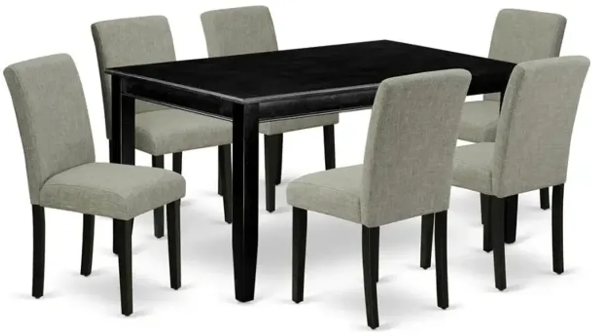 Dining Room Set Black, DUAB7-BLK-06