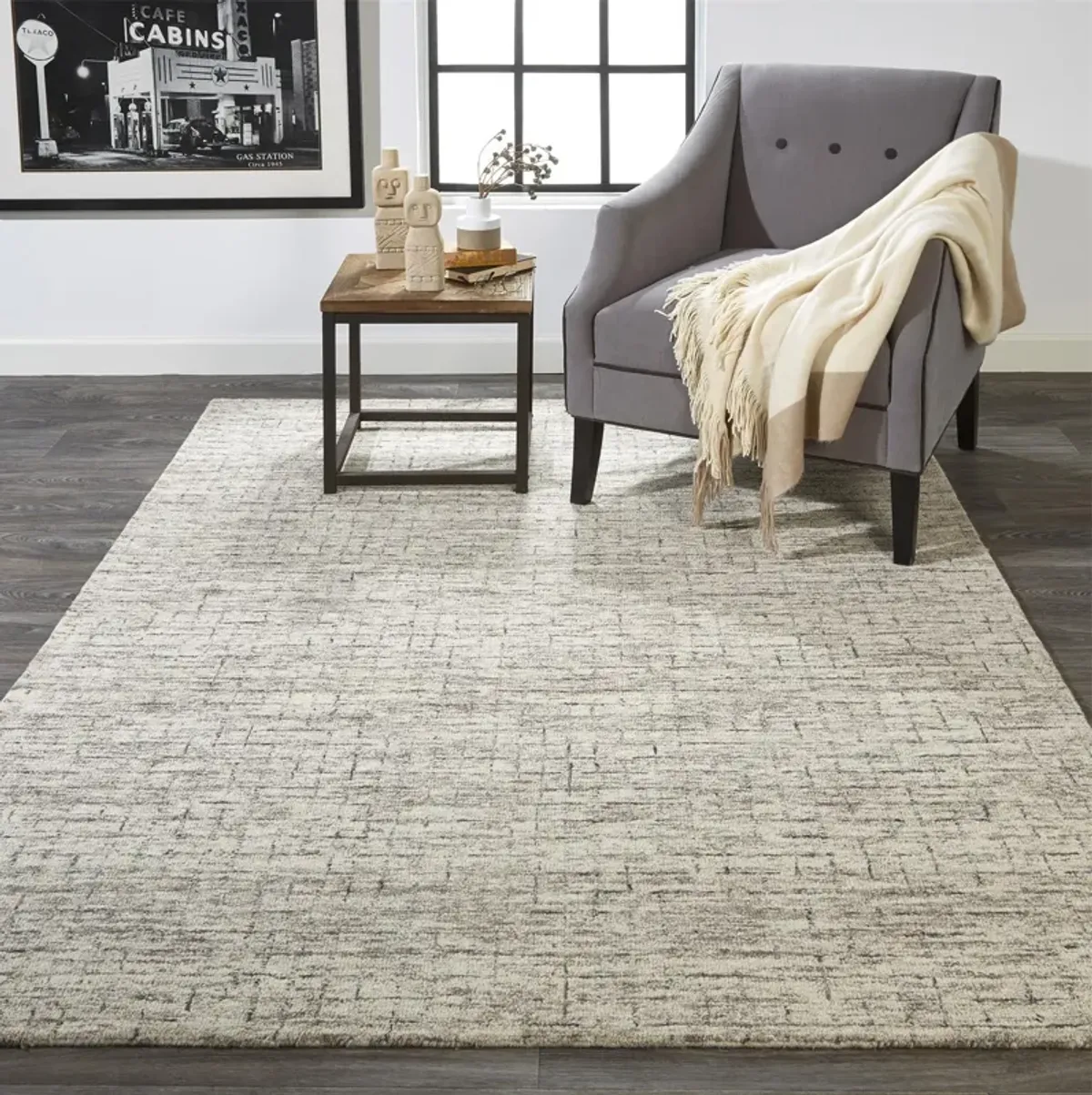 Belfort 8667F Ivory/Gray/Taupe 5' x 8' Rug