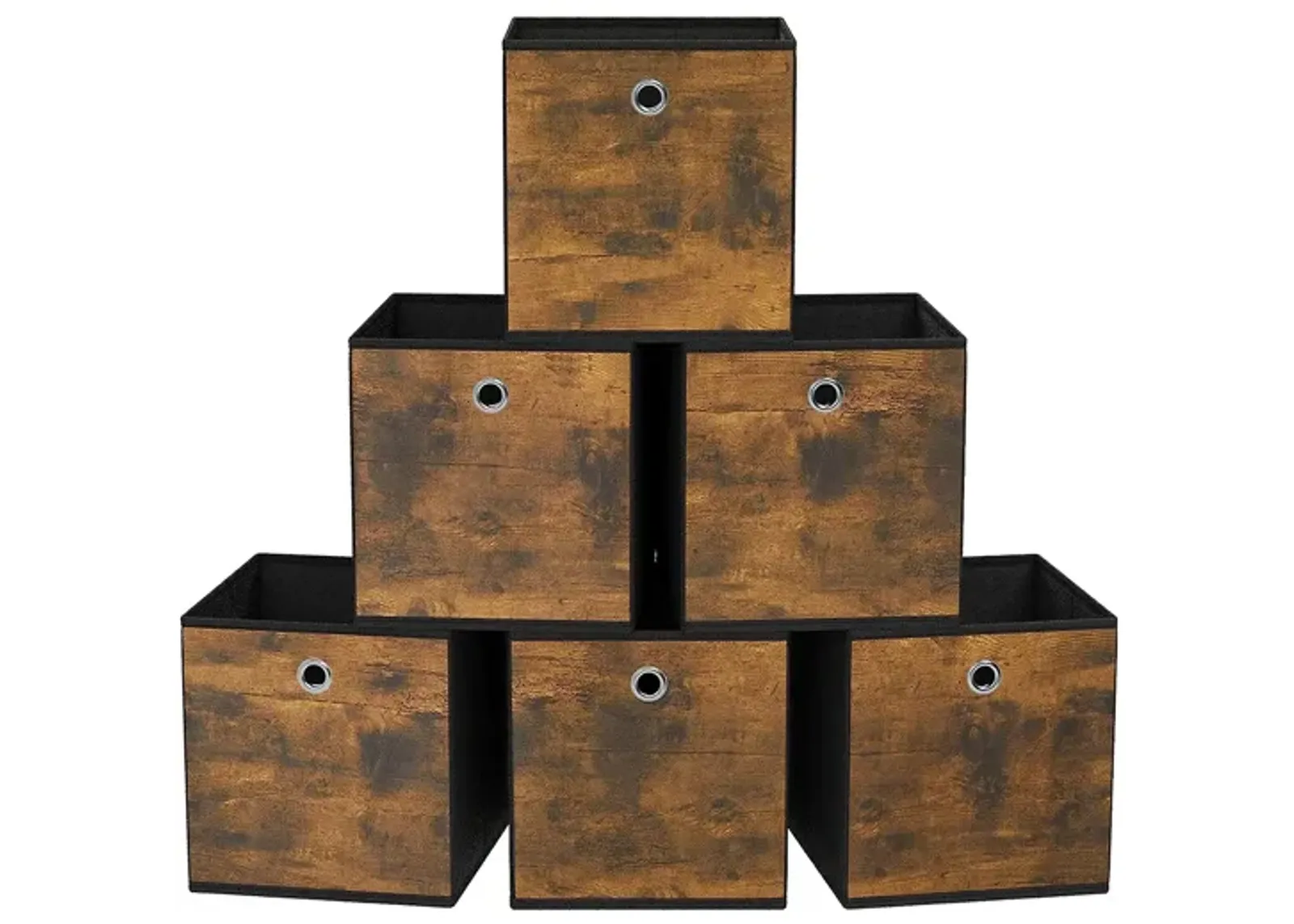 Foldable Storage Organizer Boxes – Set of 6 Storage Cubes for Clothes