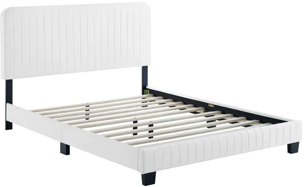 Modway - Celine Channel Tufted Performance Velvet Twin Platform Bed