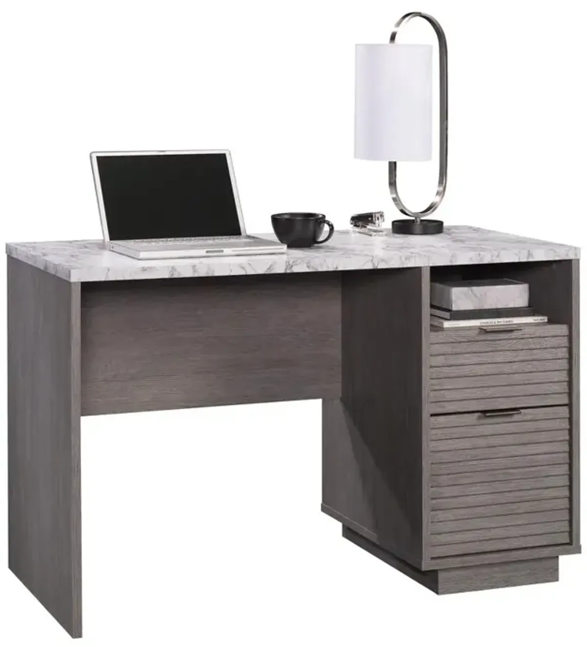 Sauder East Rock Single Ped Desk Ao