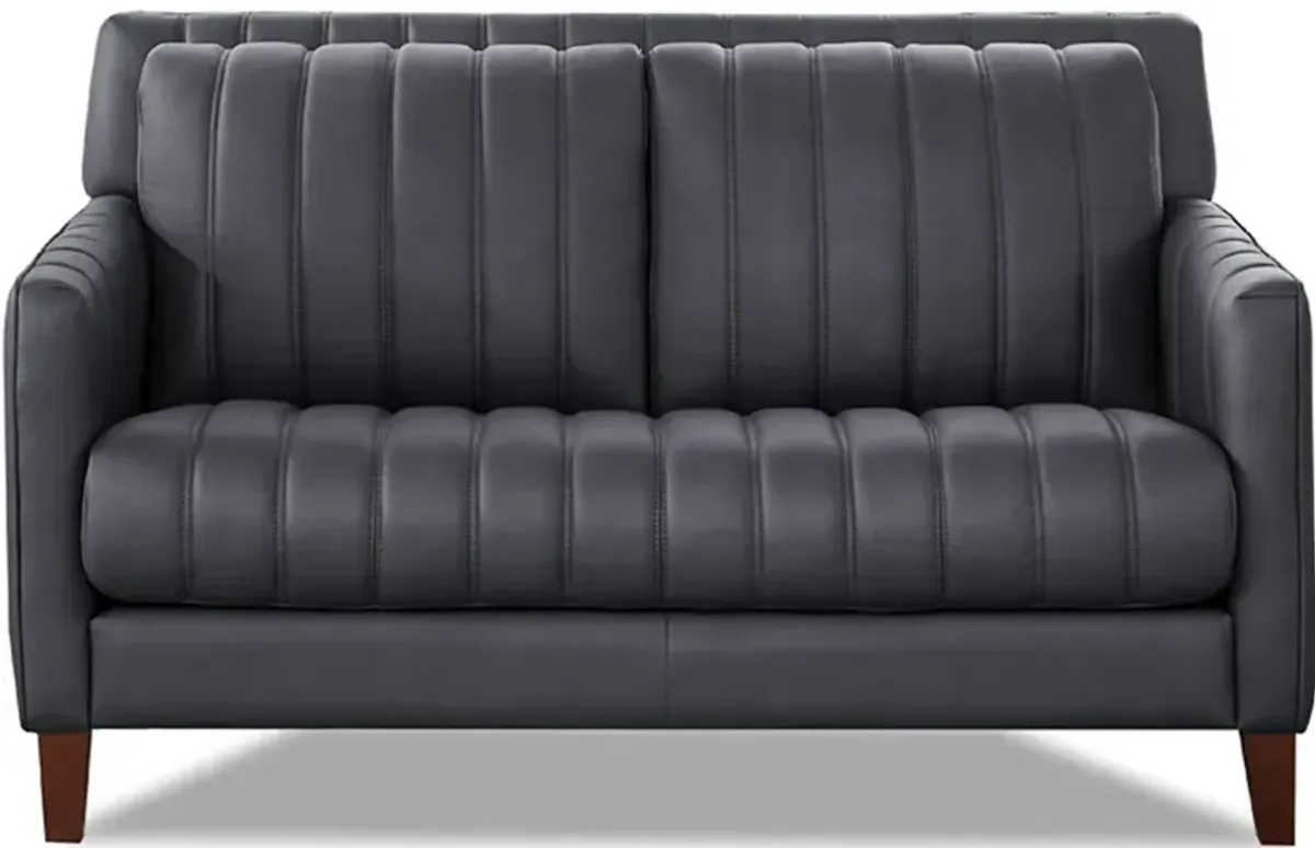 Ennis Top Grain Leather Loveseat