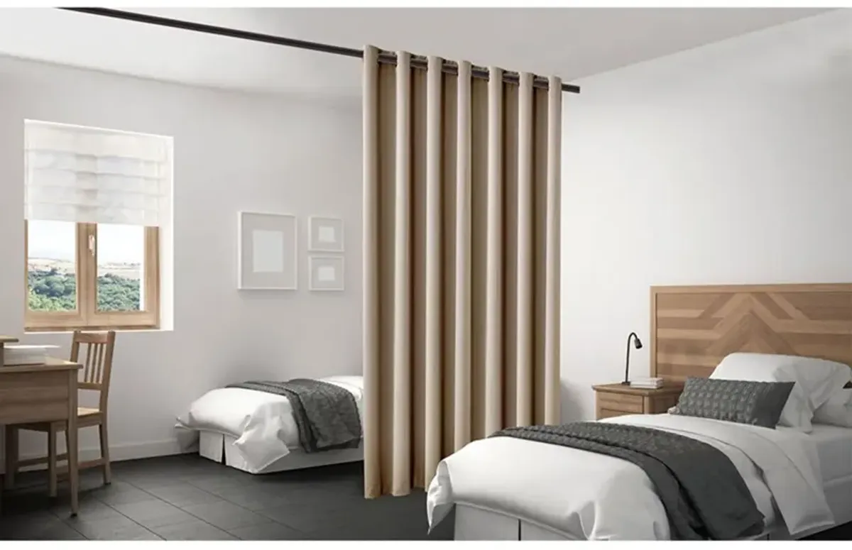 Legacy Decor Room Divider Curtain Heavyweight Blackout Premium Fabric Thermal Insulated 48"W X 84" Tall