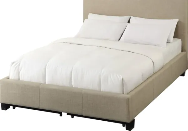 Saint Pierre California King-size Linen Platform Storage Bed