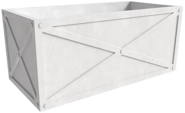 Leisuremod Bonsai Series Rectangle Fiberglass and MgO Clay Planter in Grey