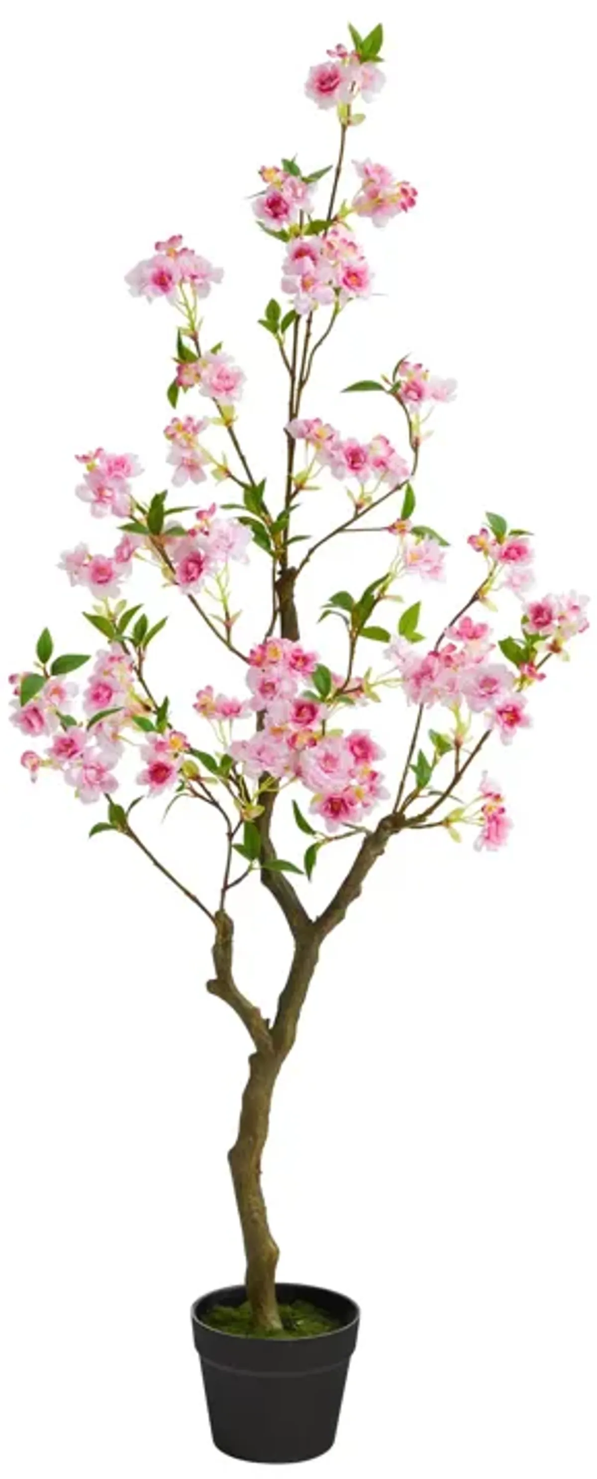 Hivvago 4 Feet Cherry Blossom Artificial Plant