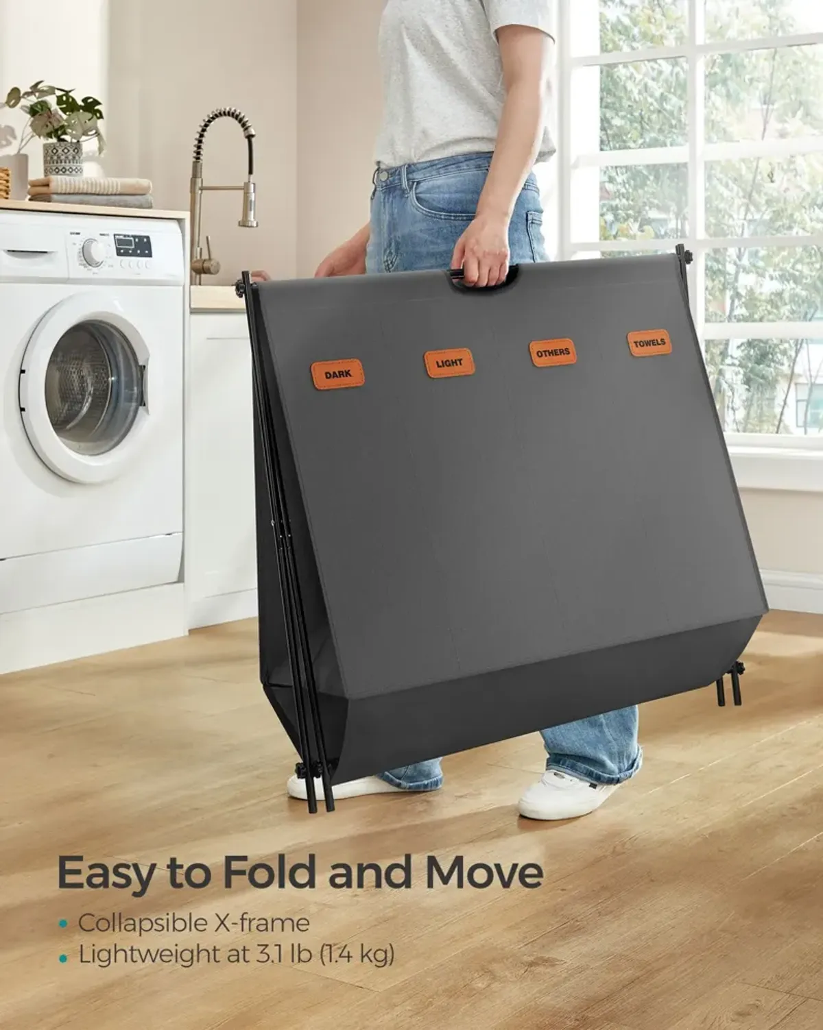 Collapsible Laundry Hamper and Basket – Stylish and Convenient Storage Solution