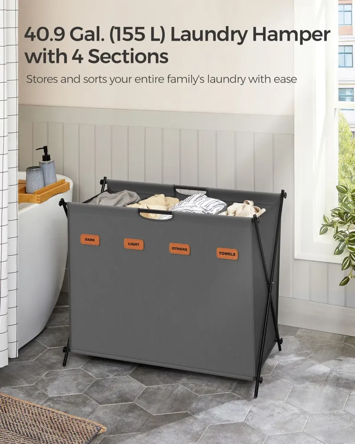 Collapsible Laundry Hamper and Basket – Stylish and Convenient Storage Solution