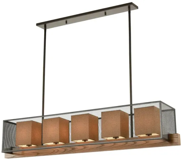 Crossbeam 5-Light Linear Chandelier