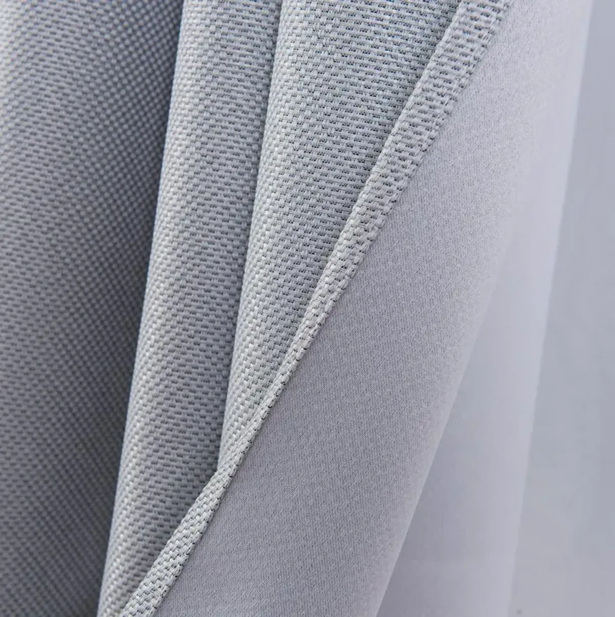 Lucas Jacquard Blackout Grommet Curtain Panel Silver by Olivia Gray