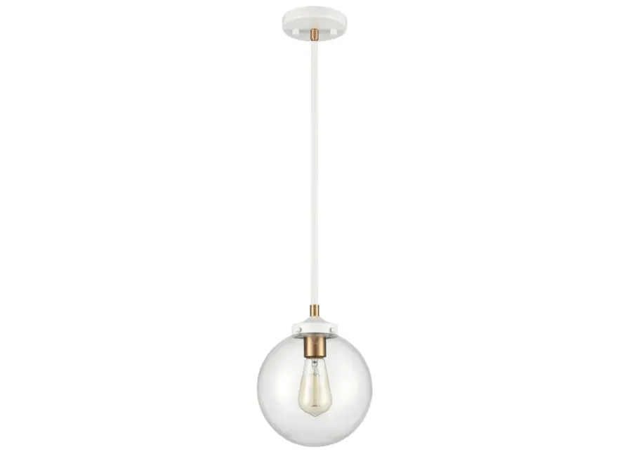 Boudreaux 8'' Wide 1-Light White Mini Pendant