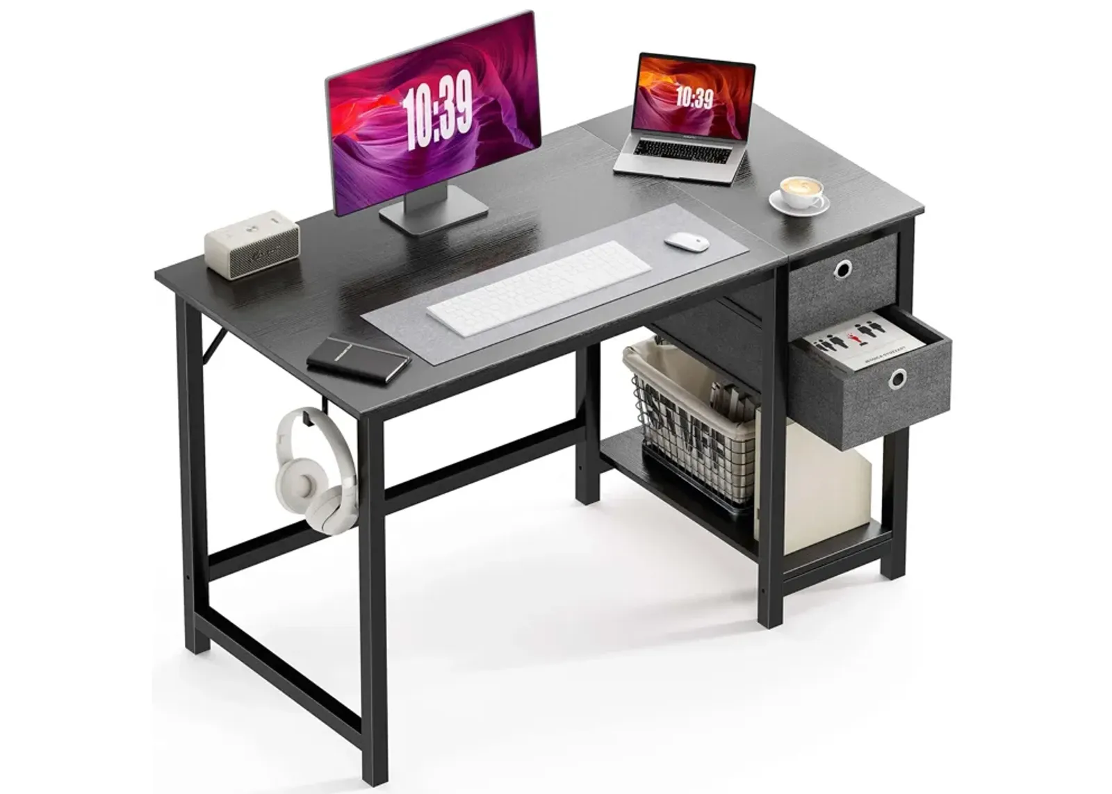 Multifunctional Office Desk with Drawers, Durable & Stylish for Home and Office