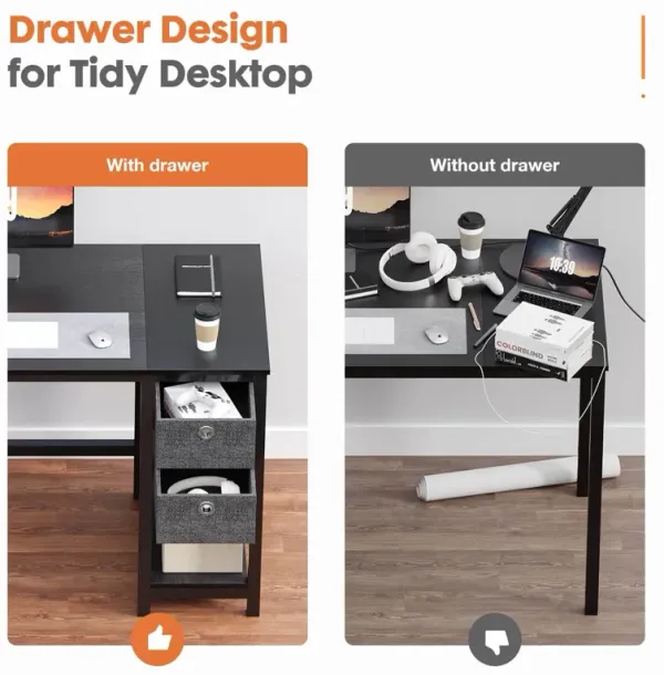 Streamdale Multifunctional Desk with Drawers