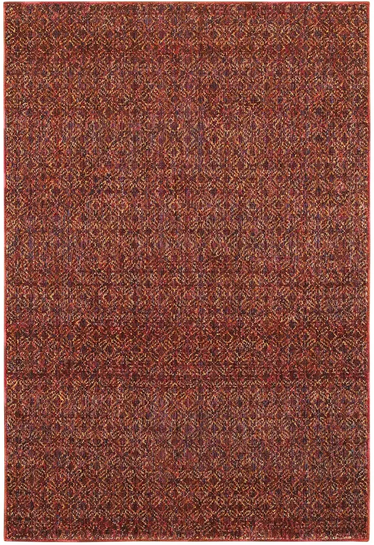 Atlas 5'3" x 7'3" Red Rug