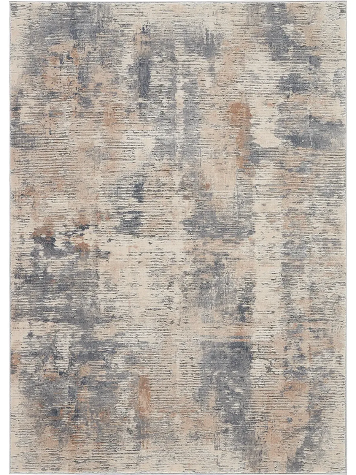 Rustic Textures RUS05 Beige/Gray 5'3" x 7'3" Rug