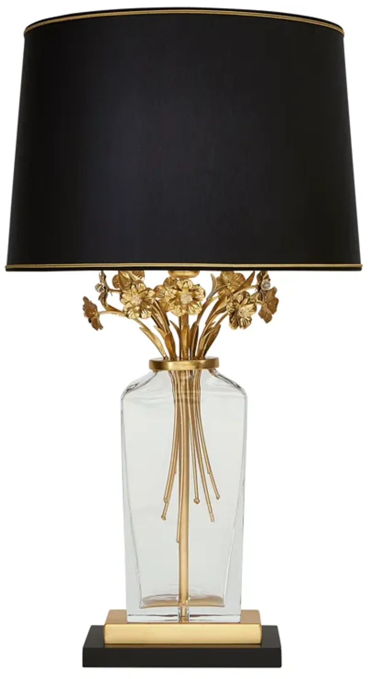 Gold Flowers Lamp