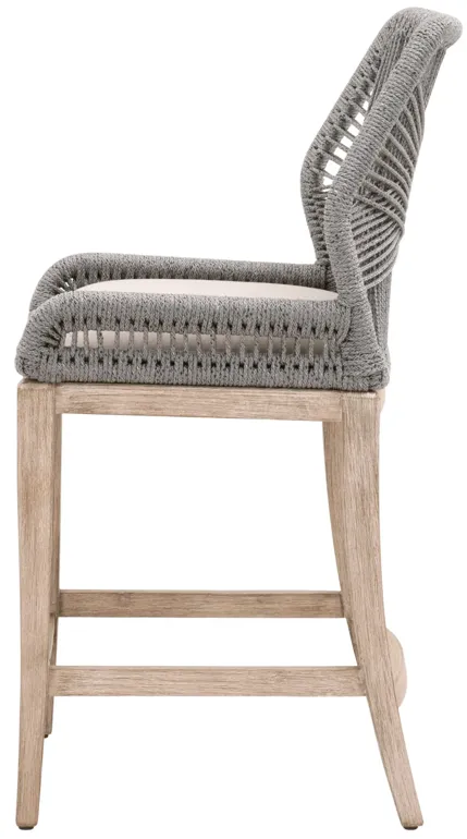 Loom Counter Stool in Platinum Light Gray