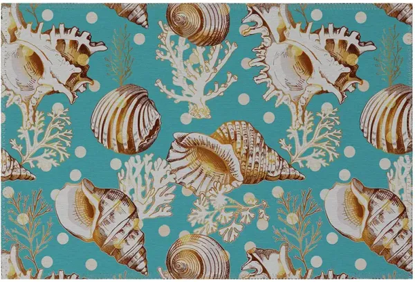 Seabreeze SZ6 Teal 20" x 30" Rug
