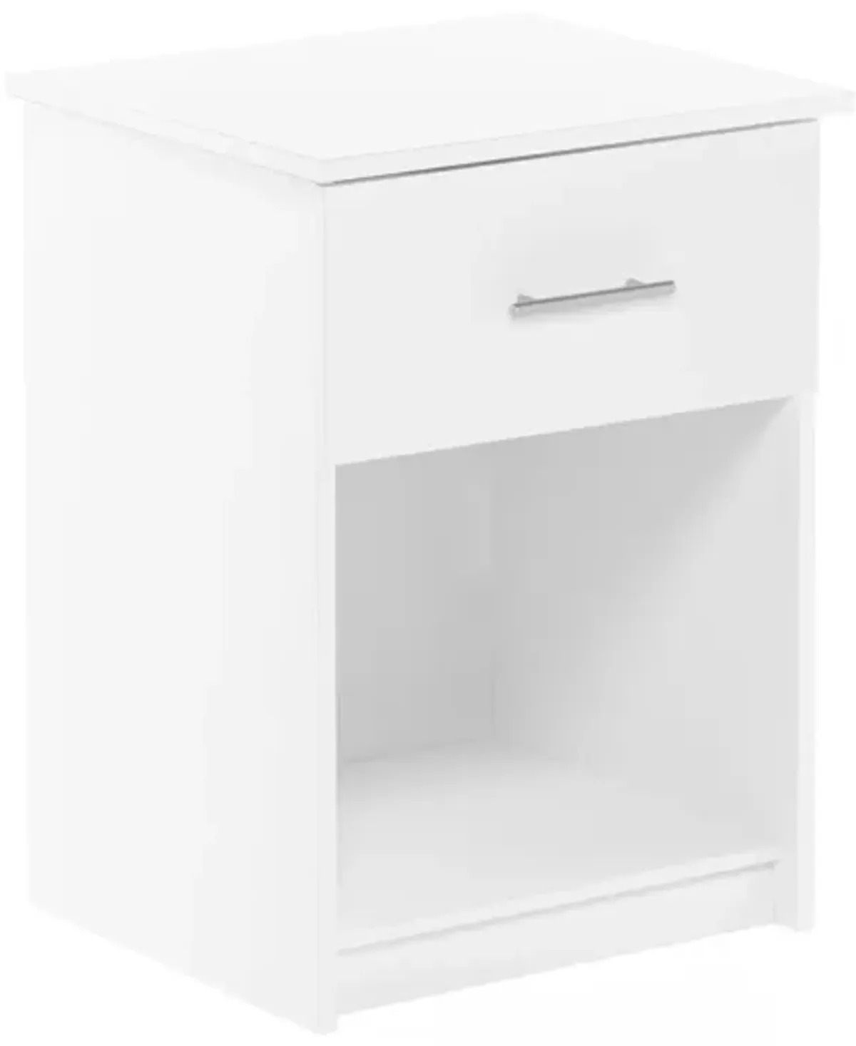 Furinno Tidur Nightstand, Solid White