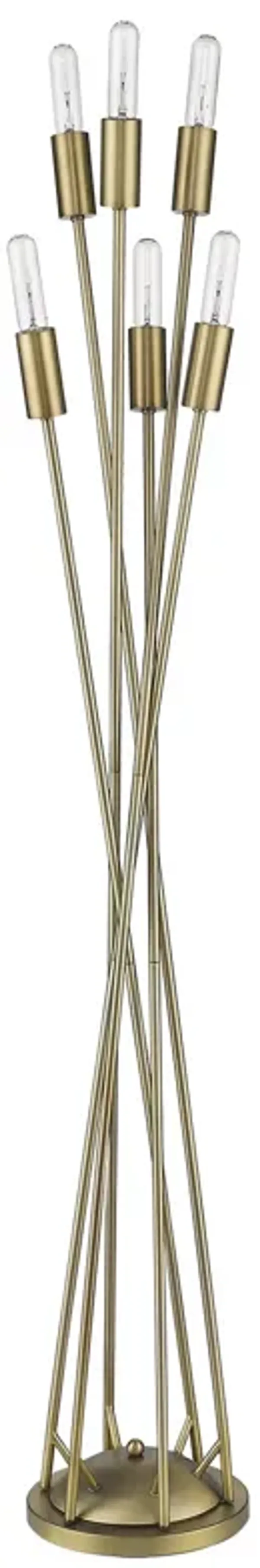 Hivvago 60" Six Light Torchiere Floor Lamp