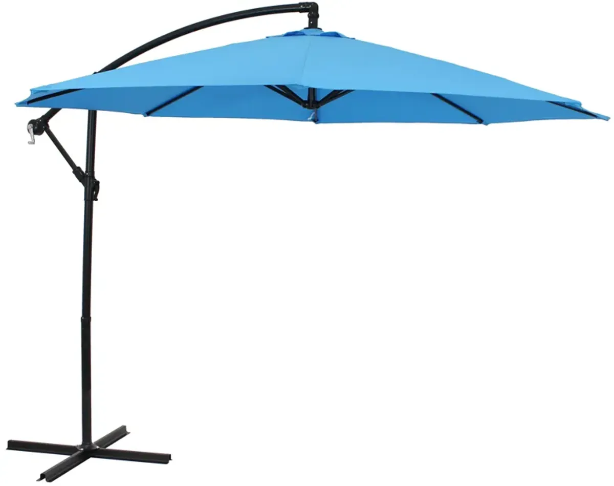 Sunnydaze 9' Cantilever Offset Patio Umbrella with Crank