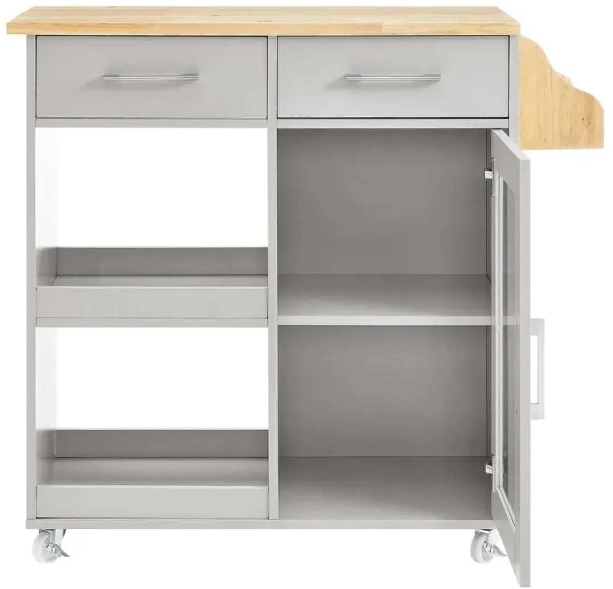 Culinary Kitchen Cart With Spice Rack