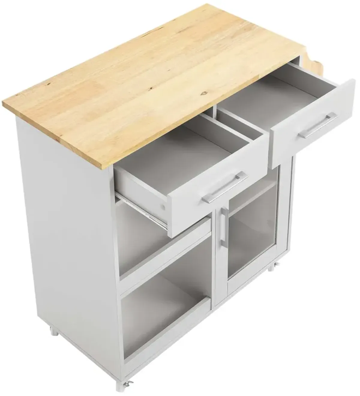 Culinary Kitchen Cart With Spice Rack