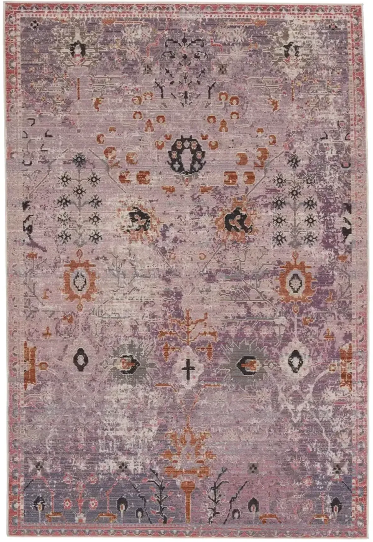 Swoon Elva Purple 2'6" x 8' Runner Rug