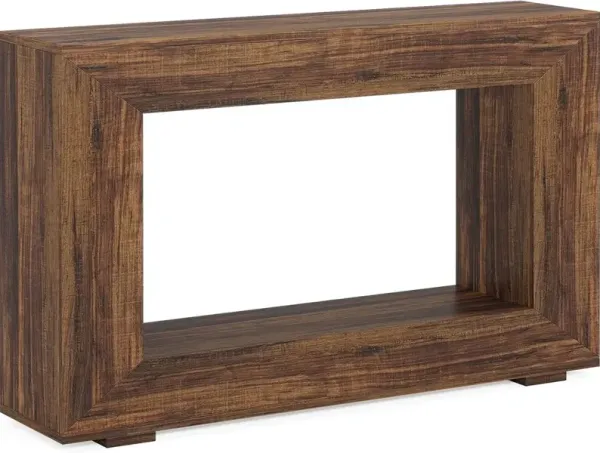 Farmhouse Console Table, 47 Inches Entryway Console Table with Storage, Industrial Hallway Accent Table for Living Room, Entrance, Deck Boxes