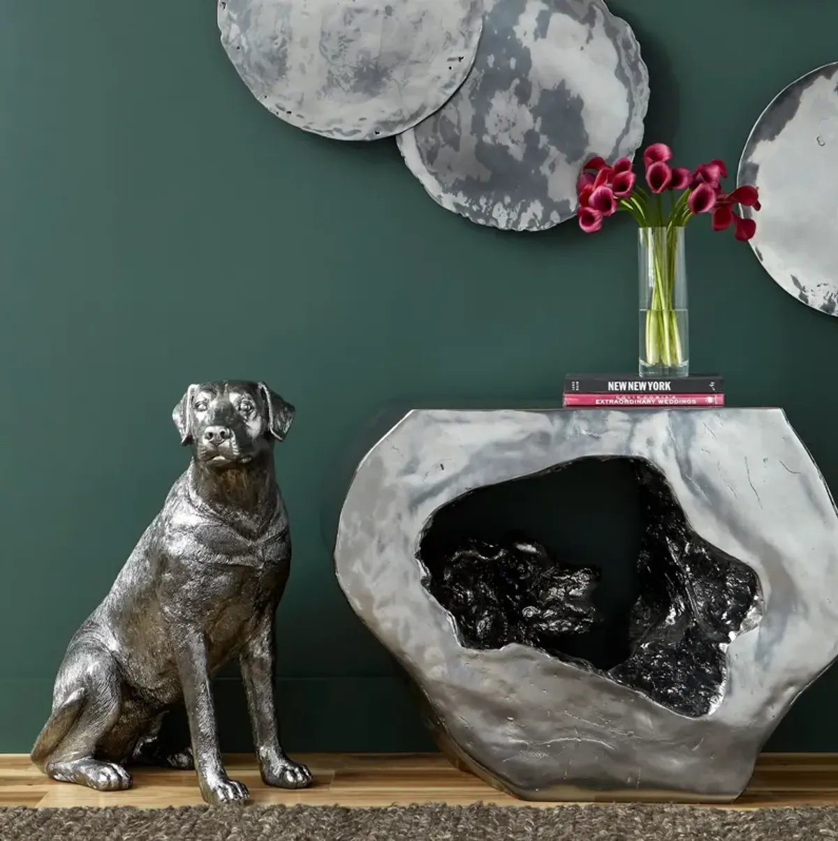 Sitting Labrador Sculpture