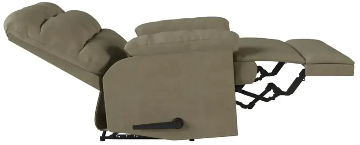 ProLounger Wall Hugger Recliner in Sage Microfiber with Square Tufted Back