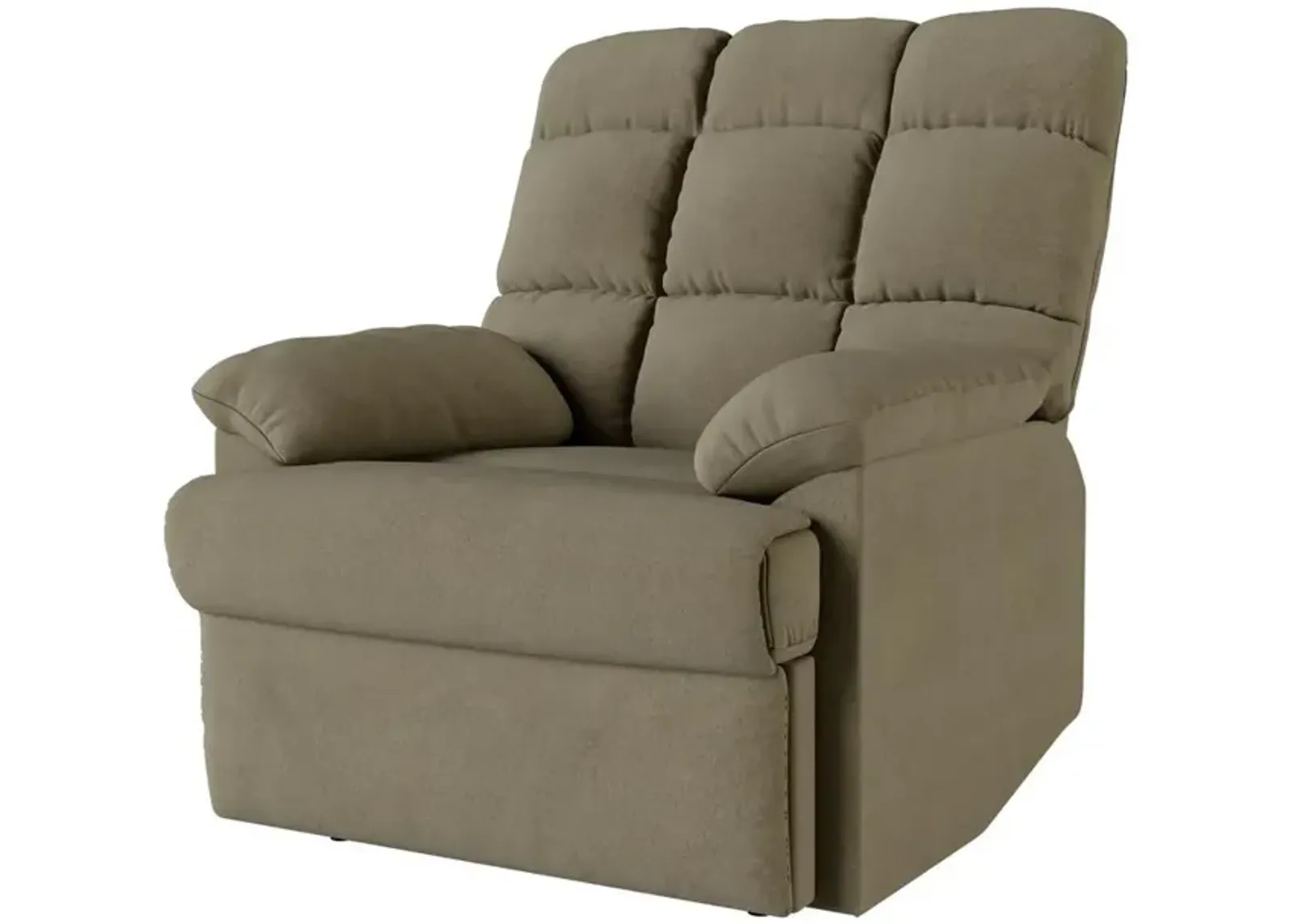 ProLounger Wall Hugger Recliner in Sage Microfiber with Square Tufted Back