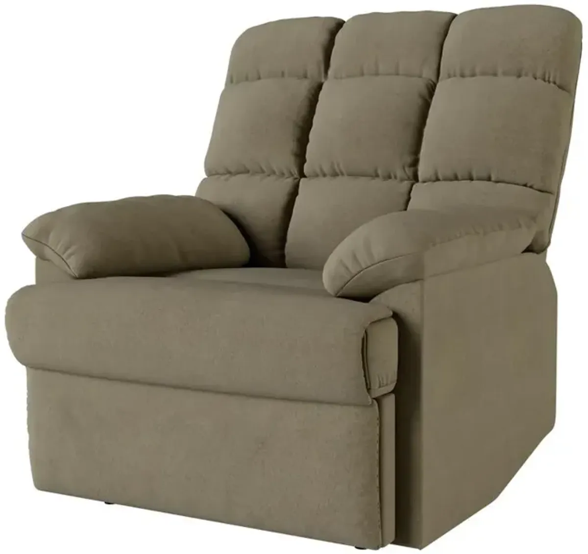 ProLounger Wall Hugger Recliner in Sage Microfiber with Square Tufted Back