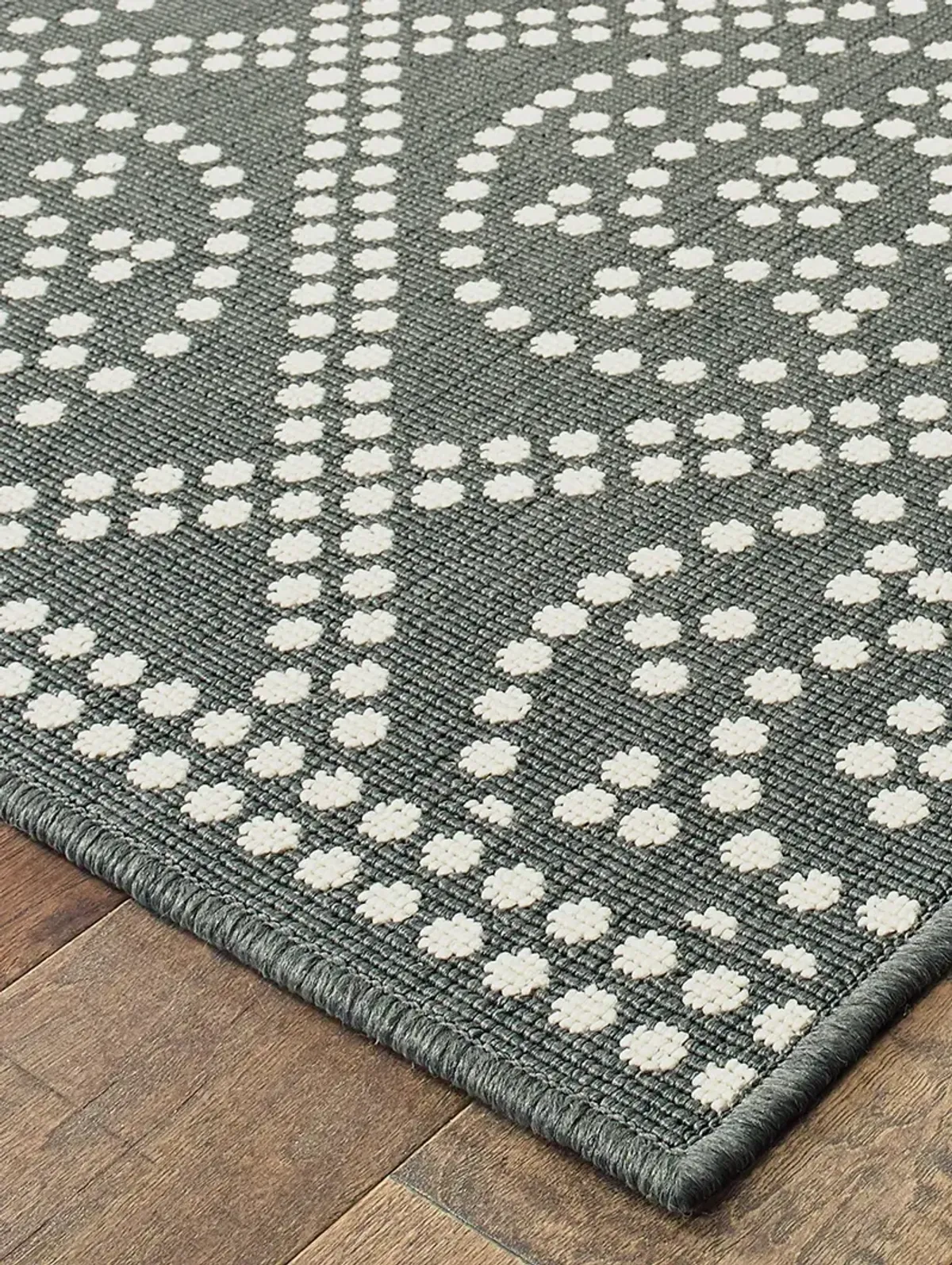 Marina 6'7" x 9'6" Grey Rug