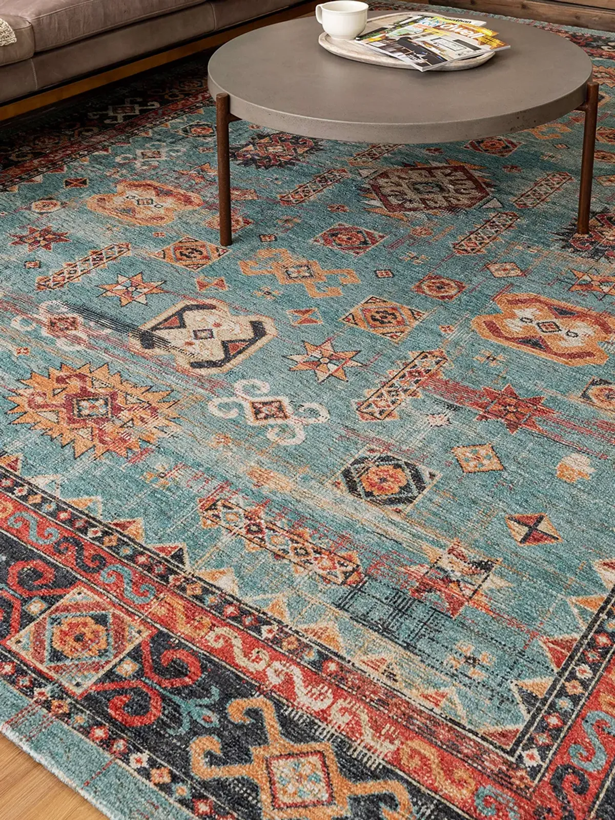 Zula Mombasa Aquamarine 2' 4" X 8' Rug