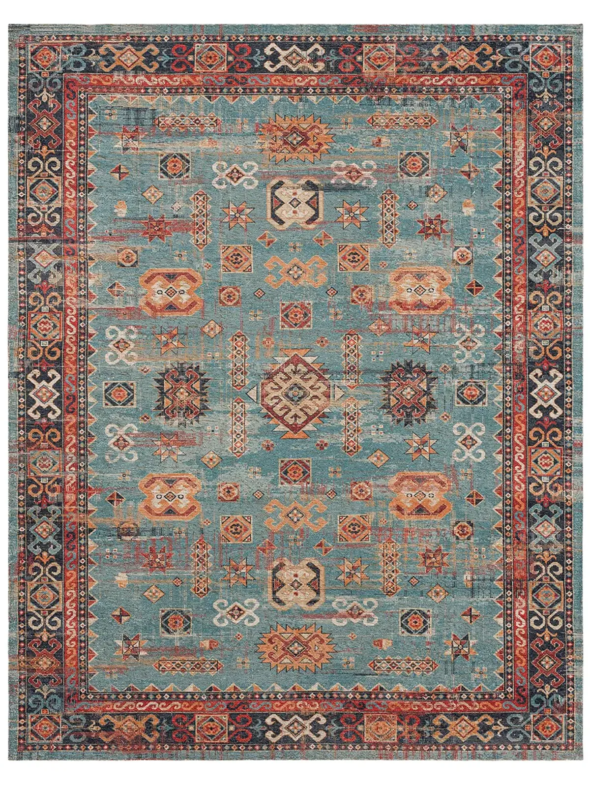 Zula Mombasa Aquamarine 2' 4" X 8' Rug