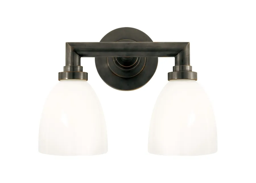 Wilton Double Bath Light in Bronze