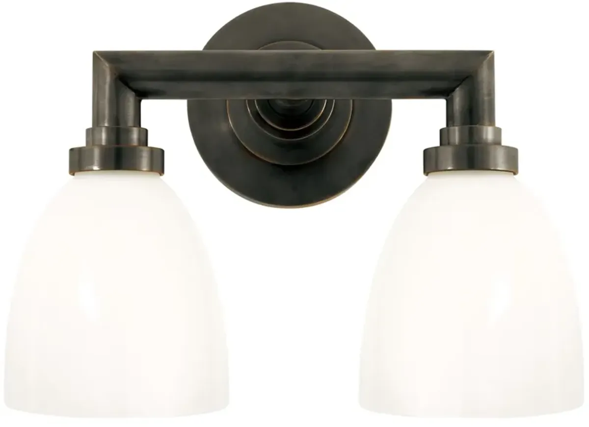 Wilton Double Bath Light in Bronze