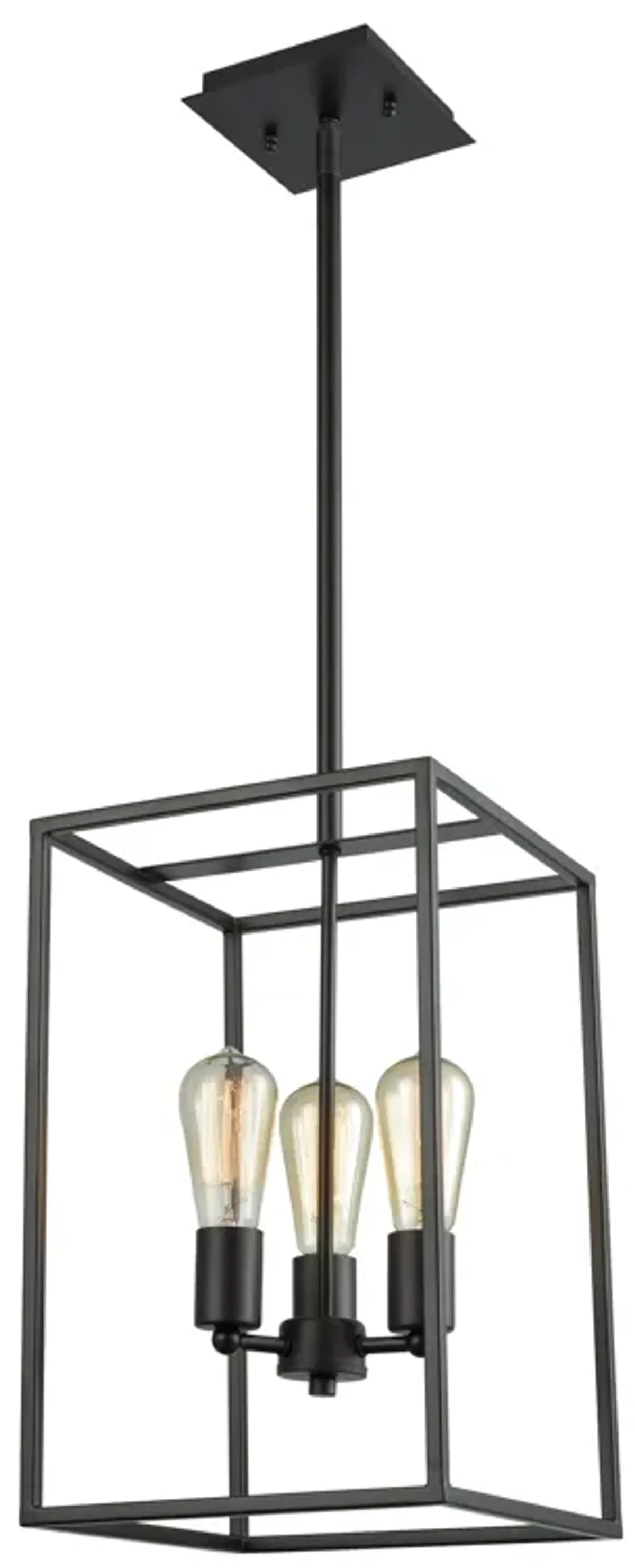 Williamsport 10'' Wide 3-Light Bronze Chandelier