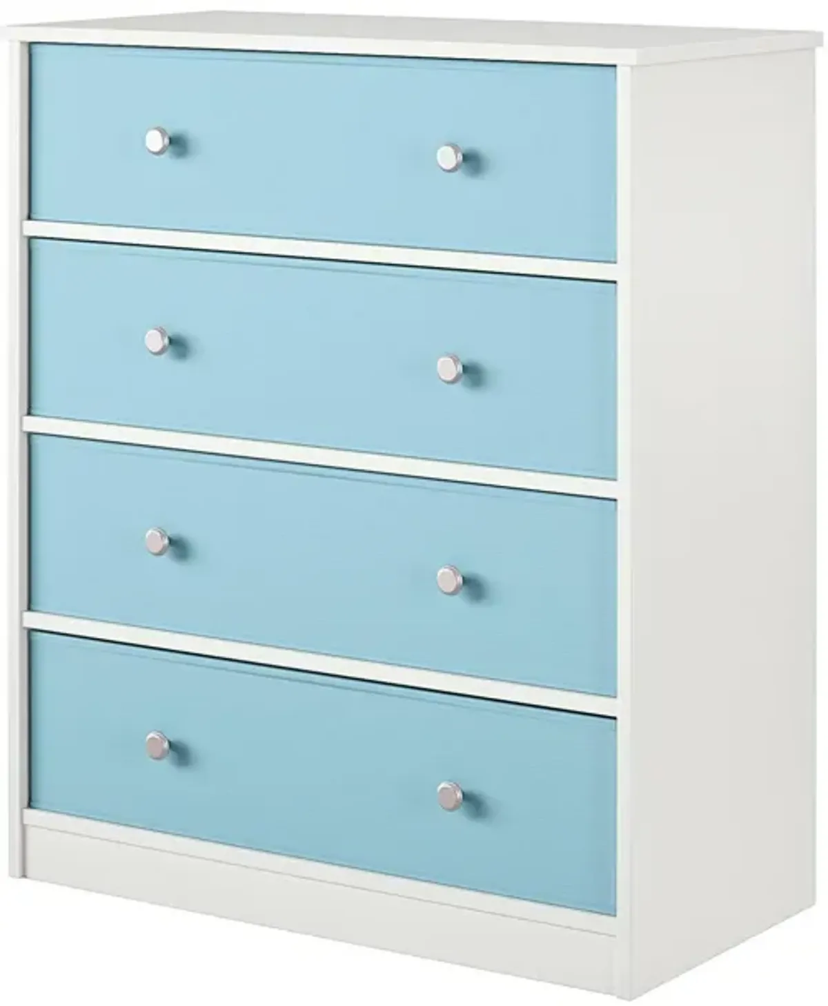 Mya Park Tall Dresser with 4 Fabric Bins